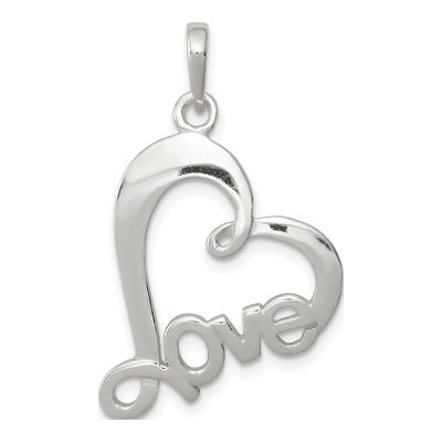 Sterling Silver Love Heart Pendant