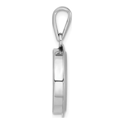 Sterling Silver Cable Car Floating Glass Pendant – view 2