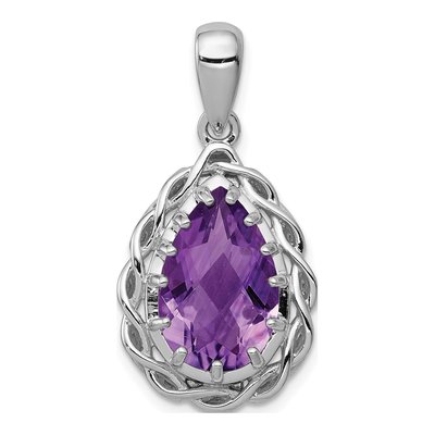 Sterling Silver Amethyst Pendant