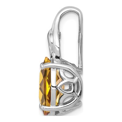 Sterling Silver Whiskey Quartz Whiskey Pendant – view 3