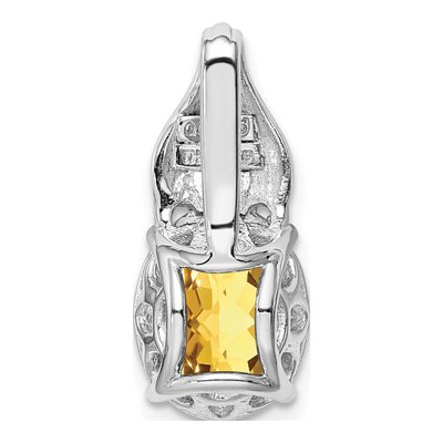 Sterling Silver Whiskey Quartz Whiskey Pendant – view 5