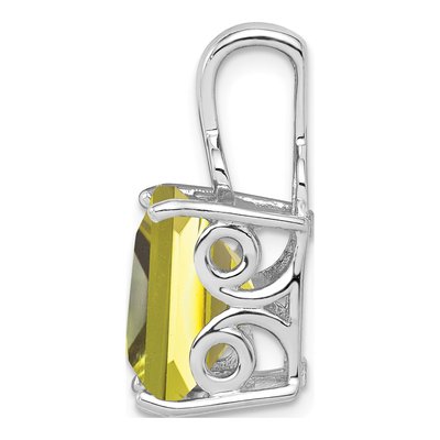 Sterling Silver Lemon Quartz Lemon Pendant – view 2