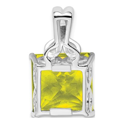 Sterling Silver Lemon Quartz Lemon Pendant – view 4
