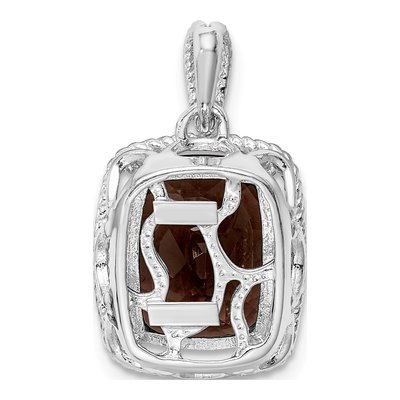 Sterling Silver Smoky Quartz Pendant – view 5