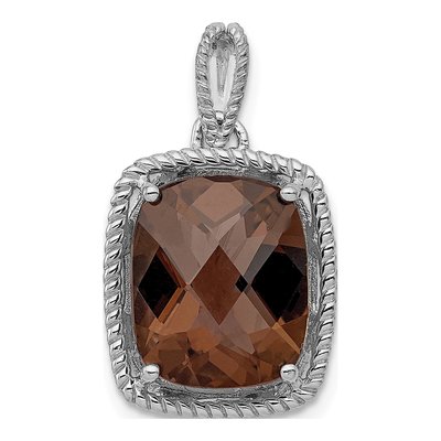 Sterling Silver Smoky Quartz Pendant