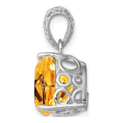 Sterling Silver Citrine Pendant – view 3