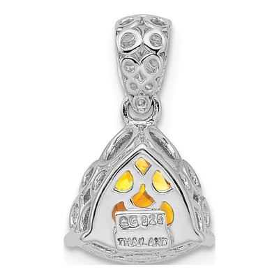 Sterling Silver Citrine Pendant – view 5