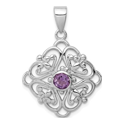 Sterling Silver Amethyst Pendant