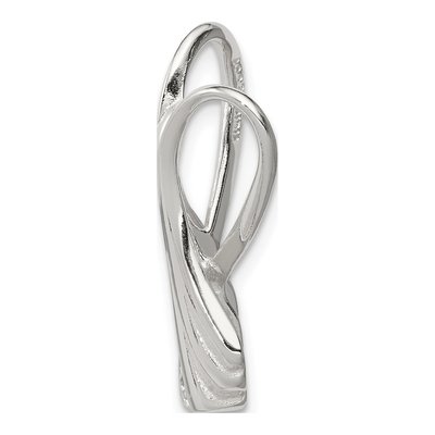 Sterling Silver CZ Slide Pendant – view 3