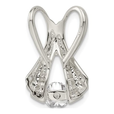 Sterling Silver CZ Slide Pendant – view 5