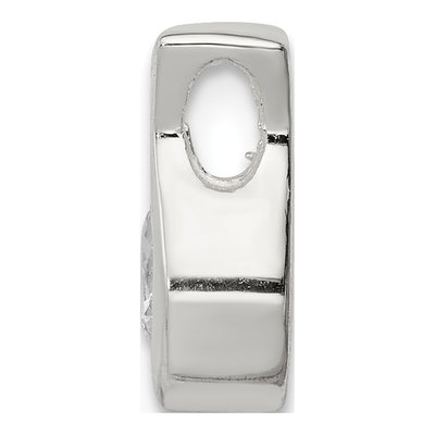 Sterling Silver CZ Slide Pendant – view 3