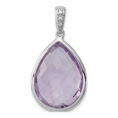 Sterling Silver Diamond Pendant
