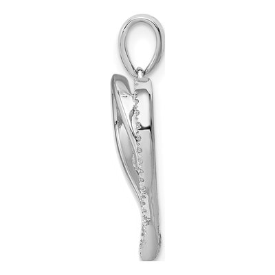 Sterling Silver 0.09 ct tw Diamond Heart Pendant – view 3