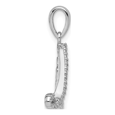 Sterling Silver Diamond Love Pendant – view 3