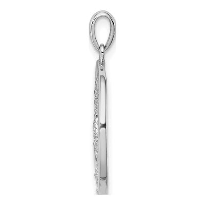 Sterling Silver Diamond Pendant – view 3
