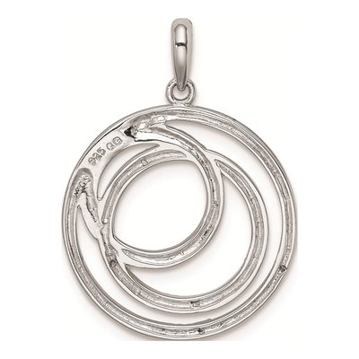 Sterling Silver Diamond Pendant – view 5