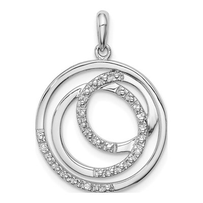 Sterling Silver Diamond Pendant