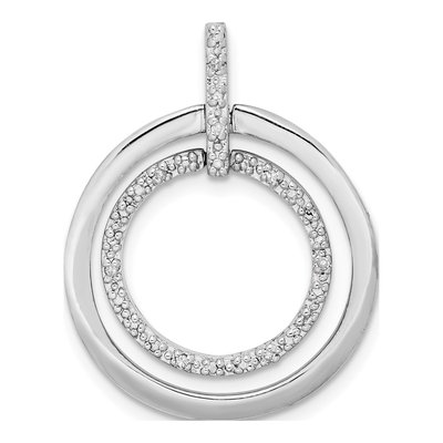 Sterling Silver Diamond Pendant