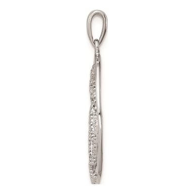Sterling Silver Diamond Pendant – view 3
