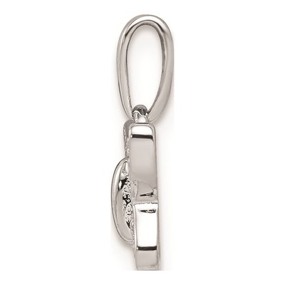 Sterling Silver Diamond Girls' Butterfly Pendant – view 3