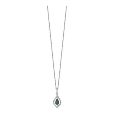 Sterling Silver 0.22 ct tw Diamond Pendant Necklace – view 3
