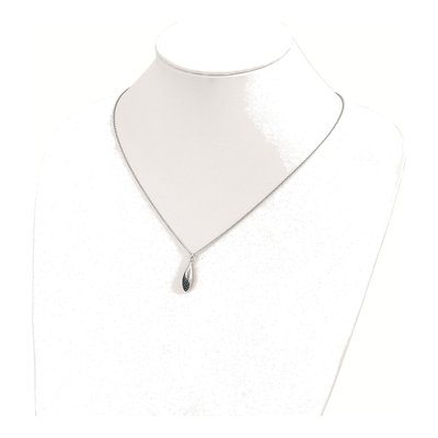 Sterling Silver 1/8 ct tw Diamond Pendant Necklace – view 4