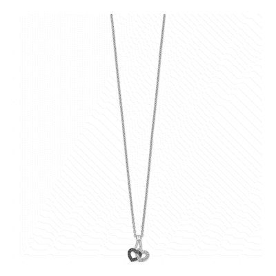Sterling Silver 1/10 ct tw Diamond Heart Pendant Necklace – view 3