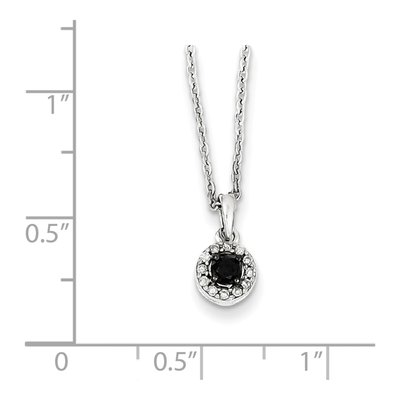 Sterling Silver 0.19 ct tw Diamond Circle Necklace – view 4