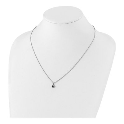 Sterling Silver 0.19 ct tw Diamond Circle Necklace – view 6