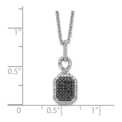 Sterling Silver 0.23 ct tw Diamond Pendant Necklace – view 4