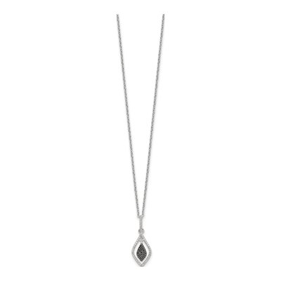 Sterling Silver 0.22 ct tw Diamond Pendant Necklace – view 3