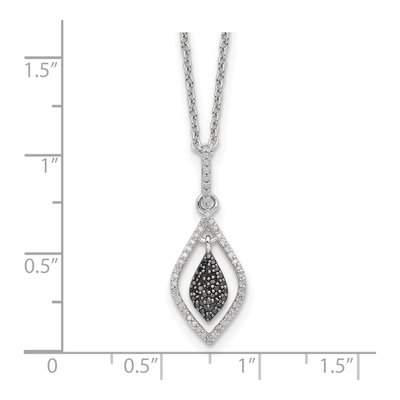 Sterling Silver 0.22 ct tw Diamond Pendant Necklace – view 5