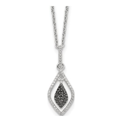 Sterling Silver 0.22 ct tw Diamond Pendant Necklace