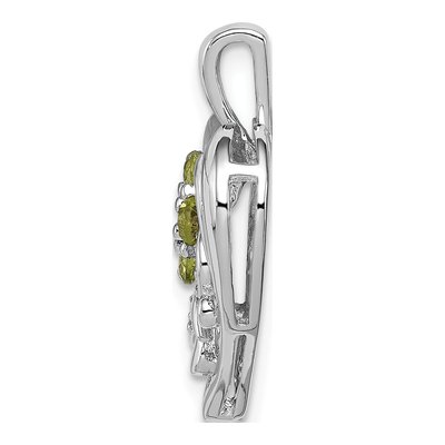 Sterling Silver Amethyst & Peridot Pendant – view 3