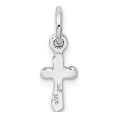 Sterling Silver Crystal Child's August Birthstone Cross Pendant – view 4