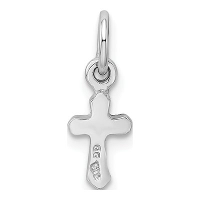 Sterling Silver Crystal Child's November Birthstone Cross Pendant – view 4