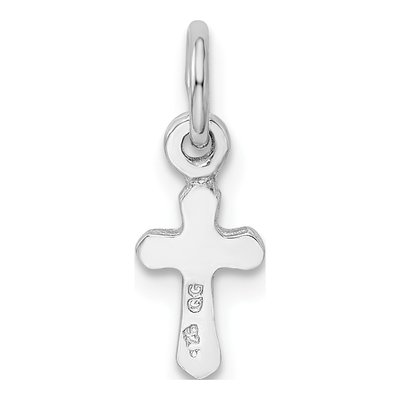 Sterling Silver Crystal Kids' September Cross Pendant – view 4