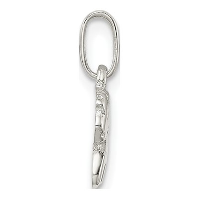 Sterling Silver Girl's Pony Pendant – view 3