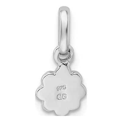 Sterling Silver Girls' Enamel Daisy Pendant – view 5