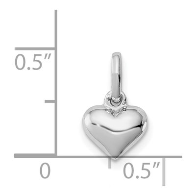 Sterling Silver Girls' Heart Pendant – view 4