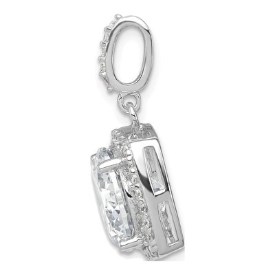 Sterling Silver CZ Pendant – view 3