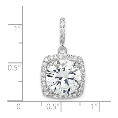 Sterling Silver CZ Pendant – view 4