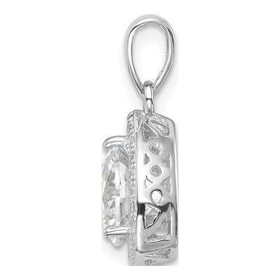 Sterling Silver CZ Pendant – view 3