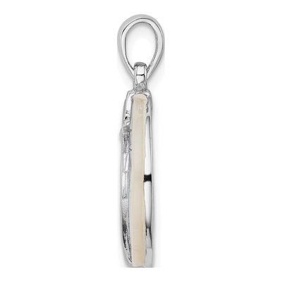 Sterling Silver Mother of Pearl Palm Tree Pendant – view 3