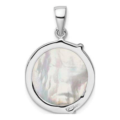 Sterling Silver Mother of Pearl Palm Tree Pendant – view 5