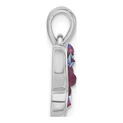 Sterling Silver Crystal Butterfly Pendant – view 2