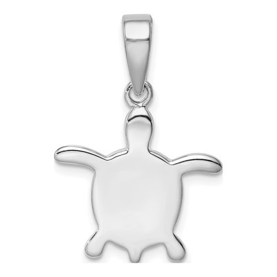 Sterling Silver Lab-Created Opal Turtle Pendant – view 5