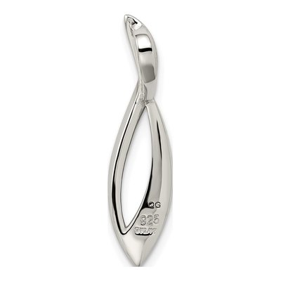 Sterling Silver Twisted Slide Pendant – view 5