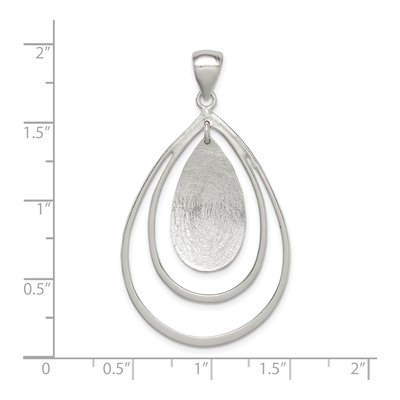 Sterling Silver Teardrop Pendant – view 4