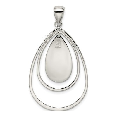 Sterling Silver Teardrop Pendant – view 5